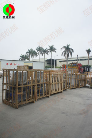 廣東珠海客戶定購大批蔬果處理生產(chǎn)線及相關設備出貨了！