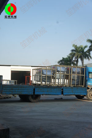 山東王先生訂購三套渦流洗菜機出貨