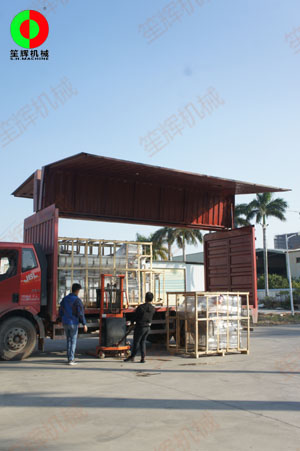 渦流洗菜機(jī)及平面分選臺(tái)順利完工出貨！