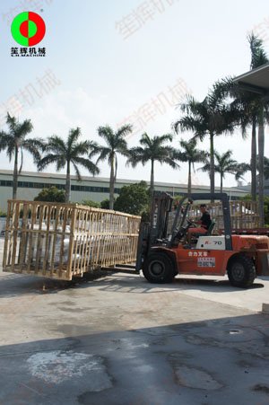 初夏已至,蔬果清洗風(fēng)干生產(chǎn)線裝車出貨交付廣西客戶!