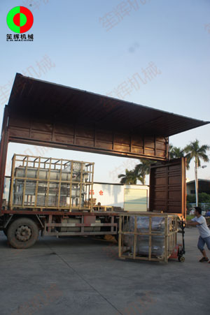 兩套渦流洗菜機(jī)發(fā)貨山東，交付客戶使用！