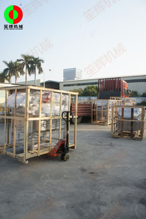 年前某經(jīng)銷商定購的蔬果加工機械設(shè)備訂單，按期完工交付！